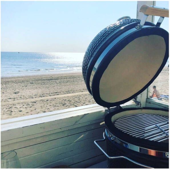 Vepa Bins Yakiniku Houtskoolbarbecue Kamado 14 Inch Keramiek/rvs