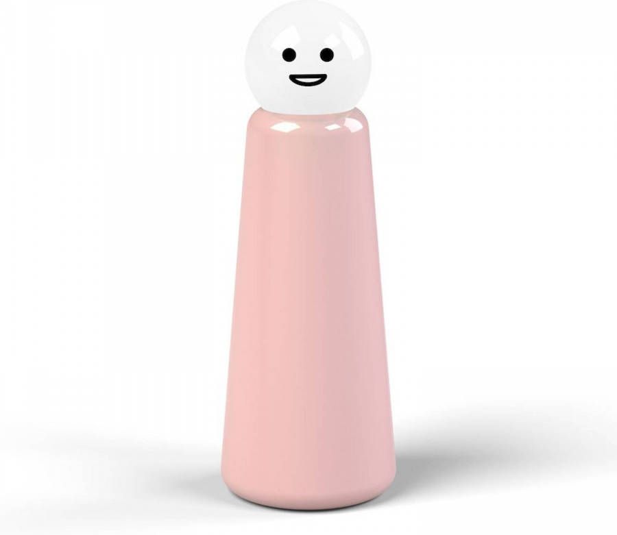 Lund thermosfles Skittle 500 ml RVS 8, 7 x 24 cm zalmroze/wit