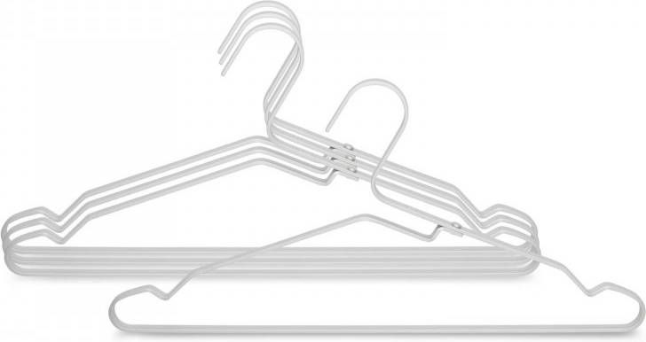 Brabantia Robuste Kledinghangers Van Aluminium Pak A 4 Stuks Zilver