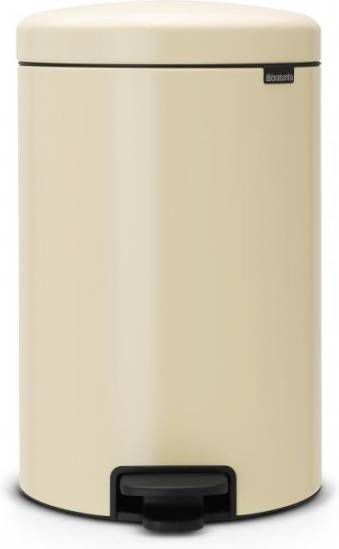 Brabantia Newicon Pedaalemmer 20 Liter Met Kunststof Binnenemmer Almond
