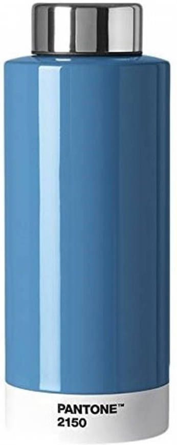 Vepa Bins Copenhagen Design Drinkfles Pantone 19 Cm Rvs 630 Ml Blauw