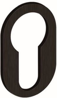 Hardbrass Cilinderrozet minimal 2mm rond zwart