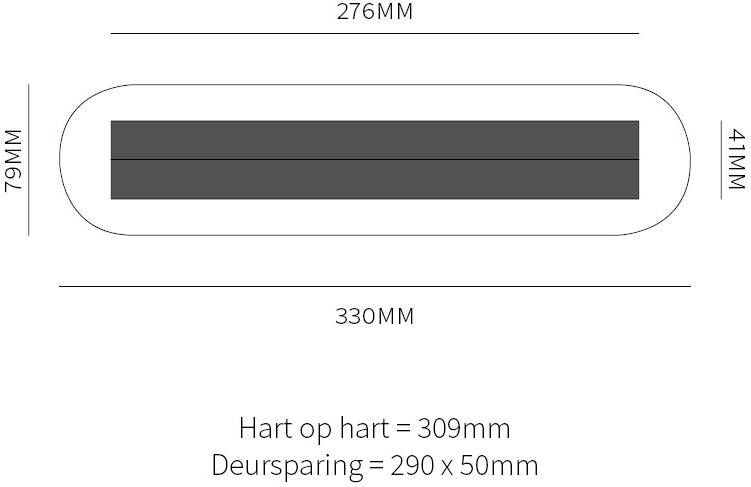 Hardbrass Tochtwering Aart PVD glans nikkel