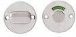 Intersteel Rozet met toilet -/badkamersluiting 5 mm plat 50x2mm RVS