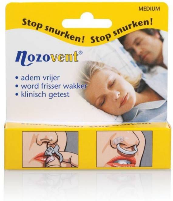 Nozovent Neusbeugel Voor Snurkers Medium 1 Stuk