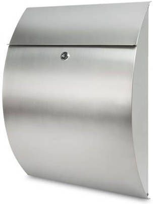 vidaXL Burg wächter Brievenbus Riviera 3835 Ni Roestvrij Staal Zilverkleurig