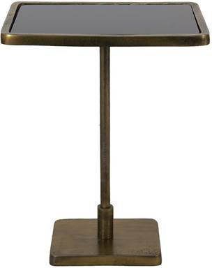 Clayre & Eef Bijzettafel 42x30x55 cm Goudkleurig Aluminium Rechthoek