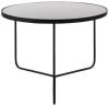 Clayre & Eef Bijzettafel Ø 75x50 cm Zwart Aluminium Rond Side table online kopen