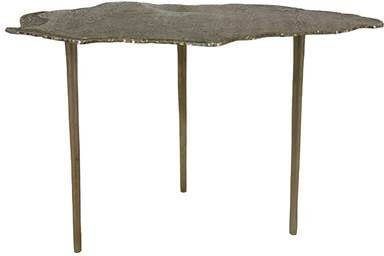 Clayre & Eef Bijzettafel 90x42x52 cm Goudkleurig Aluminium Side table