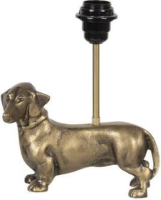 Clayre & Eef Goude Tafellamp Hond 25*8*21 Cm E27/max 1*25w 6lmp659