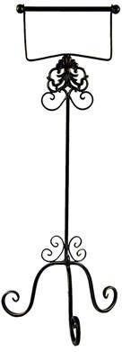 Clayre & Eef WC Rol houder 27x24x70 cm Bruin Ijzer Toiletrolhouder
