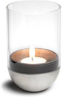 Vepa Bins Höfats Windlicht Gravity 8 X 13 Cm Aluminium/glas Zilver