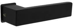 Intersteel Deurkruk Amsterdam op minimalistische rozetten RVS/mat zwart