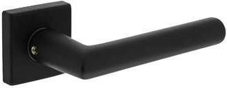 Intersteel 23.005.802 Deurklink Broome op rozet 50x50x10mm Aluminium Zwart