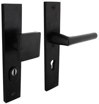 Intersteel Veiligheidsbeslag SKG3 voordeur PC55mm met kerntrekbeveiliging aluminium/zwart