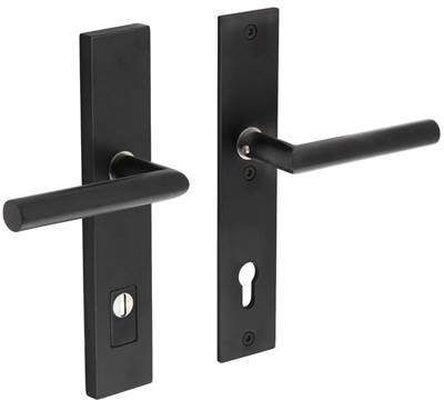 Intersteel Veiligheidsbeslag SKG3 rechthoekig kruk/kruk PC92mm kerntrekbeveiliging RVS/mat zwart