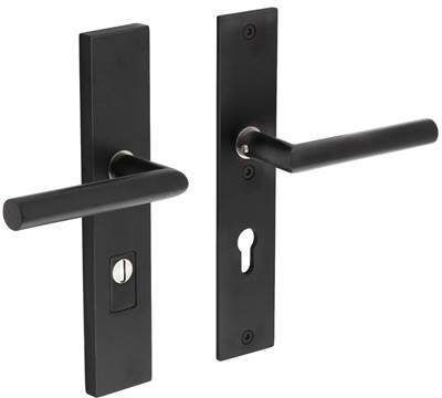 Intersteel Veiligheidsbeslag SKG3 rechthoekig kruk/kruk PC72mm kerntrekbeveiliging RVS/mat zwart