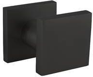 Intersteel Voordeurknop vierkant 60x60mm alu/zwart, éénzijdige montage