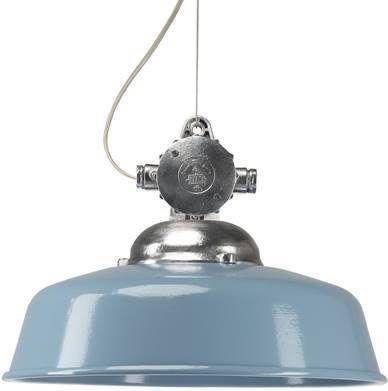 KS Verlichting Hanglamp Detroit Industry retro blauw 6587