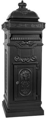 KS Verlichting Kolombrievenbus XL Zwart Engelse brievenbus