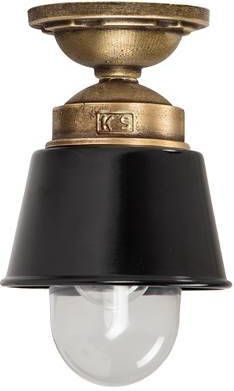 KS Verlichting Kostas Brass Plafondlamp Antraciet