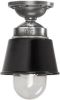 KS Verlichting Plafondlamp Kostas zwart aluminium E27 binnen en verandalamp online kopen