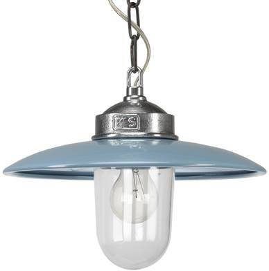 KS Verlichting Veranda hanglamp Solingen Retro blauw 6581