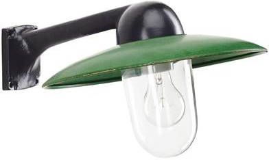 KS Verlichting Industrie stallamp Fabrique antraciet met retro groen 1188GD