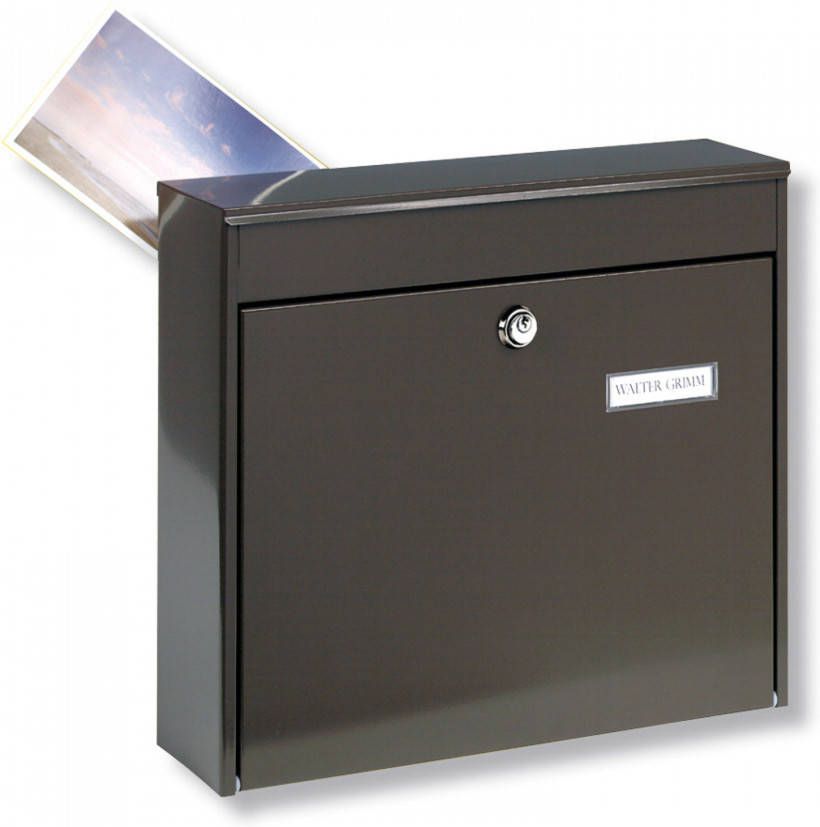 Burgwächter Brievenbus POTSDAM 878 voor montage op hek bruin