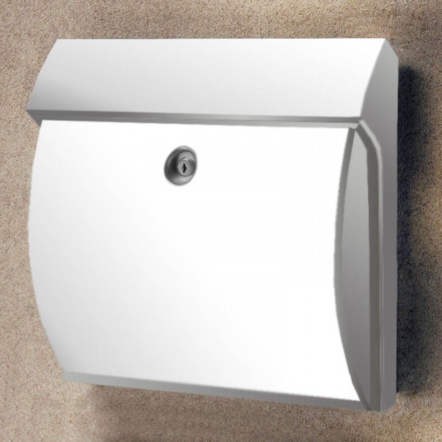 Burgwächter Classico kunststof brievenbus, wit