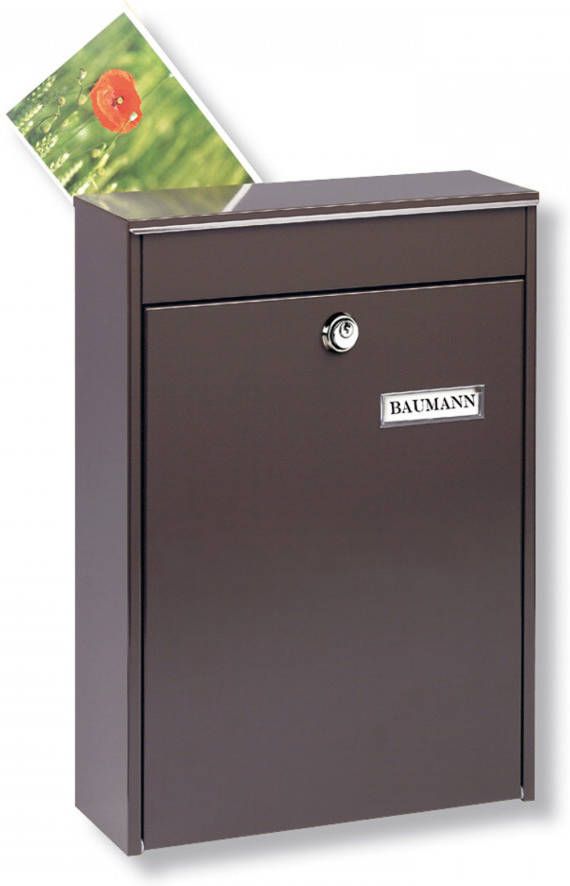 Burgwächter Hoge brievenbus LEIPZIG 778 v mont. op hek bruin