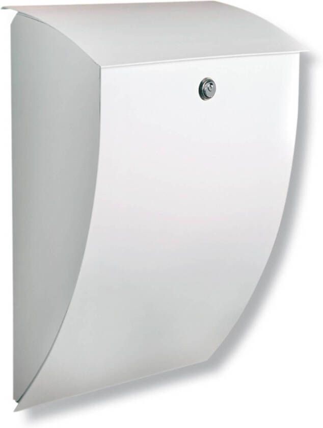 Burgwächter MILANO verzinkt stalen brievenbus wit