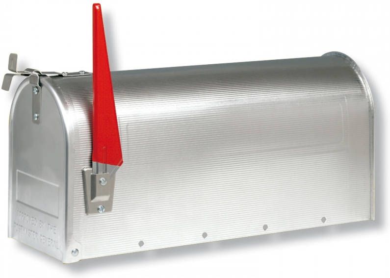 Burgwächter U.S. MAILBOX met zwenkbare vlag aluminium