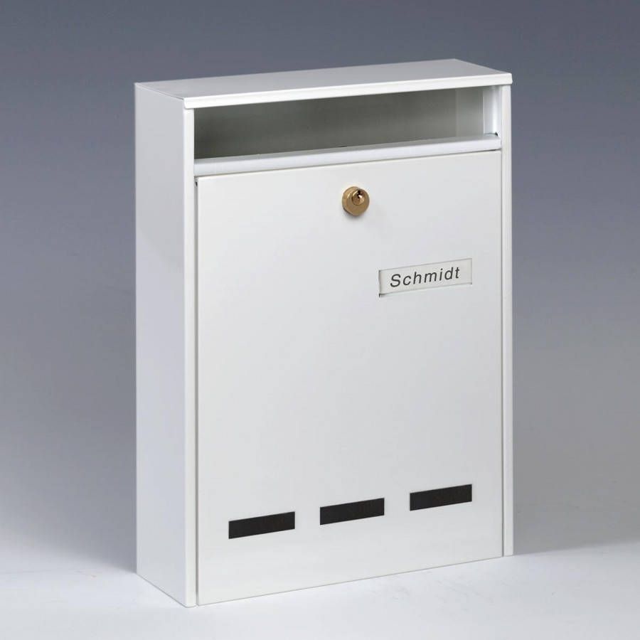 Burgwächter Wandbrievenbus WISMAR formaat DIN A4 wit