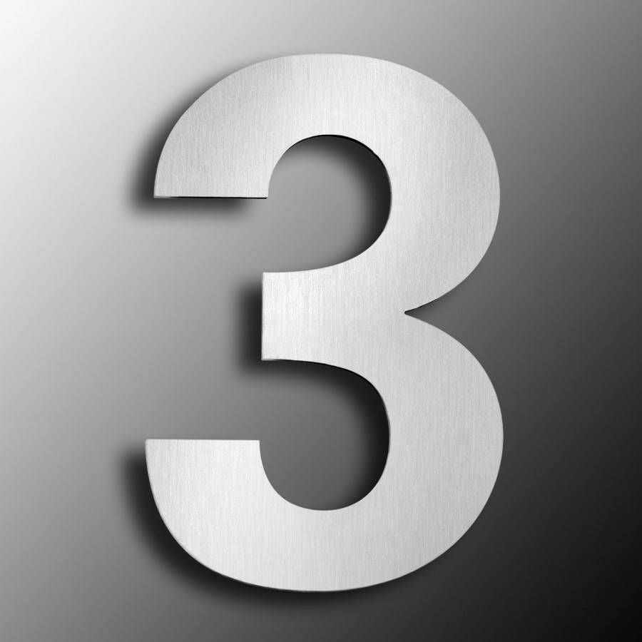 CMD Groot rvs huisnummer 3