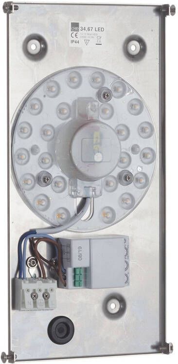 CMD LED buiten wandlamp Aqua Rain, roestvrijstaal