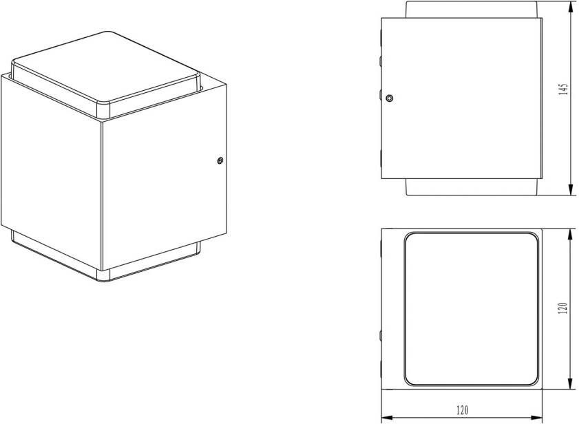 CMD LED buitenwandlamp 9031, up and down