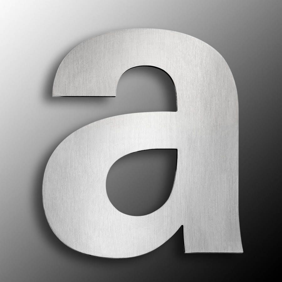 CMD Rvs huisnummer de letters a tot en met c