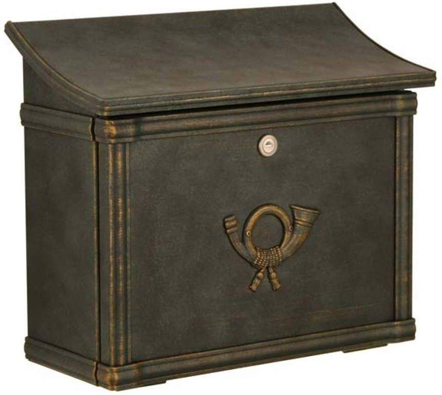 HEIBI Brievenbus MERITO groen goud gepatineerd