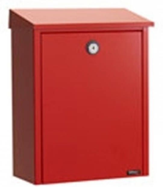 Juliana Eenvoudige brievenbus van staal, rood