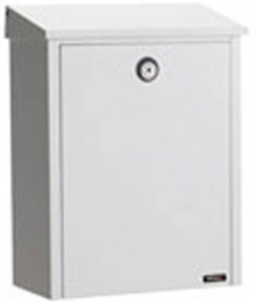 Juliana Eenvoudige brievenbus van staal, wit