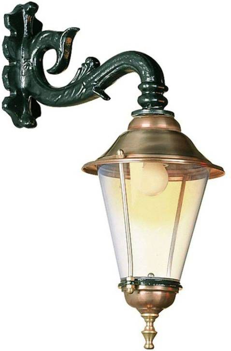 K.S. Verlichting Hoorn buitenwandlamp, fitting onder, groen