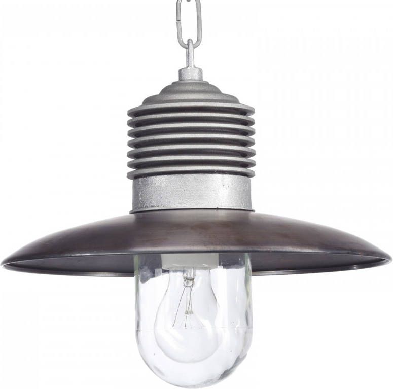 K.S. Verlichting Stabiele buiten hanglamp Klaus alu/koper