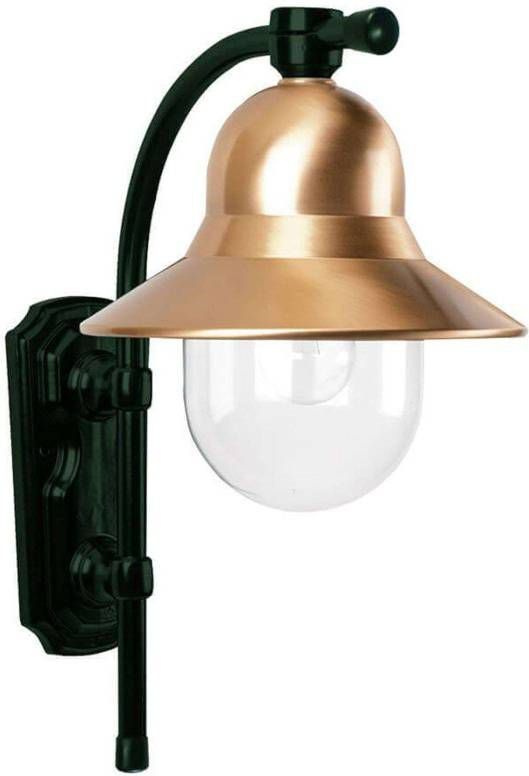 K.S. Verlichting Tijdloze buitenwandlamp Toscane, groen