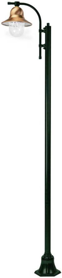 KS Verlichting Toscane 1 lichts lantaarn tuinlamp Aluminium Koper IP 44 fitting E27