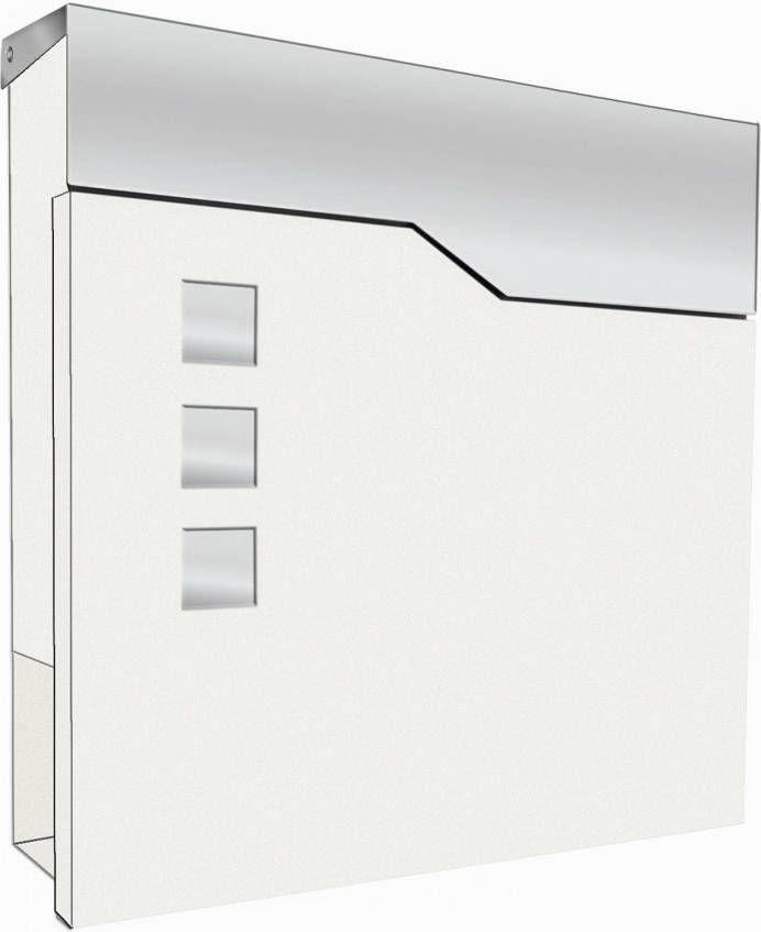 LCD Muurbrievenbus 3038 met krantenvak