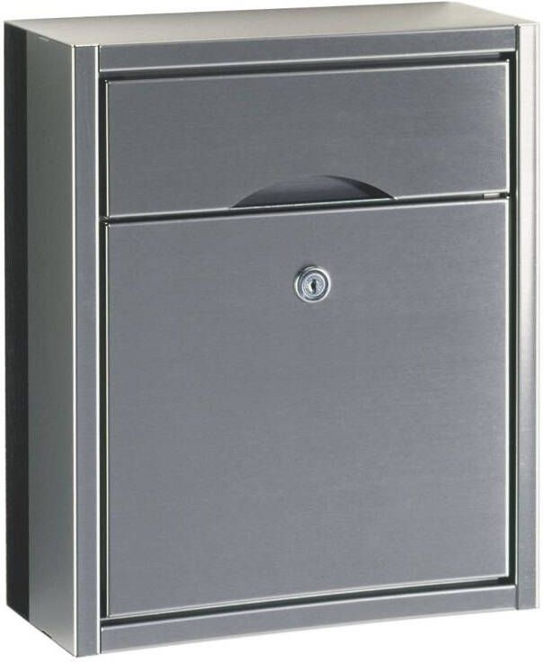 Albert Rvs brievenbus Letter Design 40cm grijs 690774