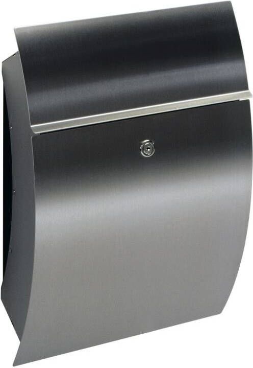 Albert Rvs brievenbus Letter Design 50cm grijs 690770