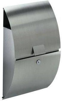 Albert Rvs Brievenbus Letter design 54cm grijs 690755