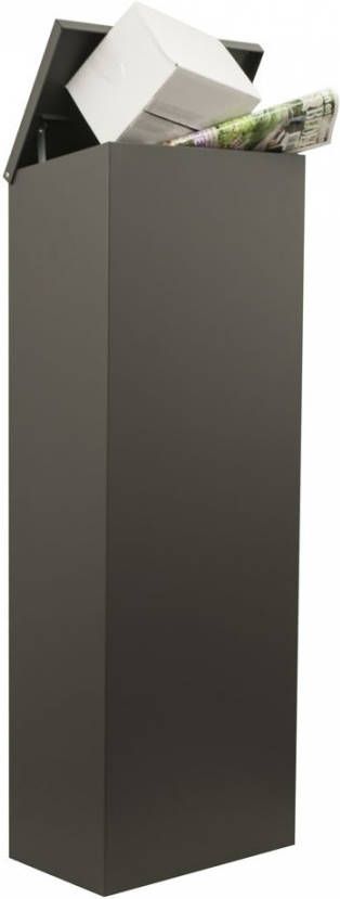 Allux 600 Antraciet RUKO achteruitname pakketbrievenbus